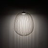 Beżowa lampa wisząca ażurowa druciana owalna minimalistyczna loftowa uniwersalna klasyczna SPHERA L 11303 TK-LIGHTING